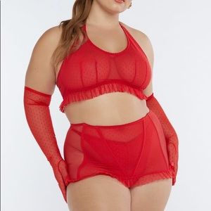 NWOT FULL SET Savage x Fenty Candy Hearts Mesh | sz 3x